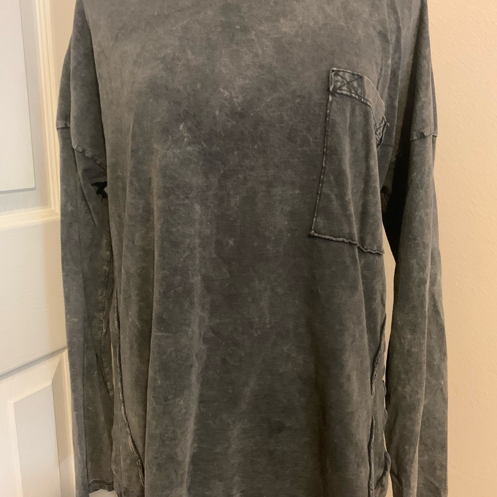 Gray Long Sleeve tunic